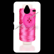 Coque Personnalisée Nokia Lumia 640XL LTE Fil à couture rose 