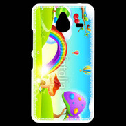 Coque Personnalisée Nokia Lumia 640XL LTE Cartoon nature et arc en ciel
