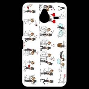 Coque Personnalisée Nokia Lumia 640XL LTE Bande dessinée de mariés