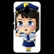 Coque Personnalisée Nokia Lumia 640XL LTE Cute cartoon illustration of a policewoman