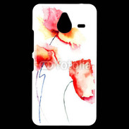 Coque Personnalisée Nokia Lumia 640XL LTE Peinture de Coquelicots 25