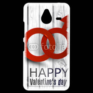Coque Personnalisée Nokia Lumia 640XL LTE Saint valentin sur fond bois