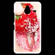Coque Personnalisée Nokia Lumia 640XL LTE Fraise et bouche