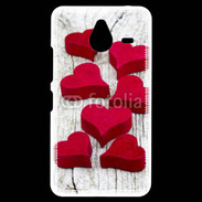 Coque Personnalisée Nokia Lumia 640XL LTE Coeur en bois