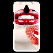 Coque Personnalisée Nokia Lumia 640XL LTE Bouche sexy rouge à lèvre gloss rouge fraise