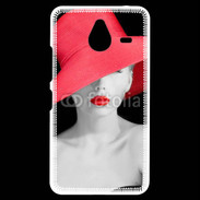 Coque Personnalisée Nokia Lumia 640XL LTE Femme élégante en noire et rouge 10