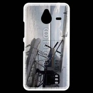 Coque Personnalisée Nokia Lumia 640XL LTE Hydravion noir et blanc