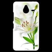 Coque Personnalisée Nokia Lumia 640XL LTE Fleurs de Lys blanc