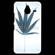 Coque Personnalisée Nokia Lumia 640XL LTE Marijuana en bleu et blanc