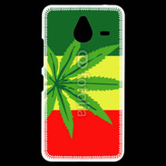 Coque Personnalisée Nokia Lumia 640XL LTE Drapeau reggae cannabis