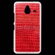 Coque Personnalisée Nokia Lumia 640XL LTE Effet crocodile rouge