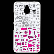 Coque Personnalisée Nokia Lumia 640XL LTE Fond fashion rose 3