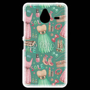 Coque Personnalisée Nokia Lumia 640XL LTE Fond fashion rose et vert