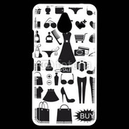 Coque Personnalisée Nokia Lumia 640XL LTE Fond fashion noir et blanc 2