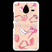Coque Personnalisée Nokia Lumia 640XL LTE Fond rose chaussures 