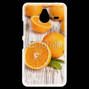 Coque Personnalisée Nokia Lumia 640XL LTE Belles oranges sur fond en bois