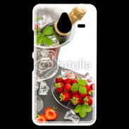 Coque Personnalisée Nokia Lumia 640XL LTE Champagne et fraises