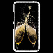 Coque Personnalisée Nokia Lumia 640XL LTE Coupes de champagne sur fond noir
