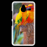Coque Personnalisée Nokia Lumia 640XL LTE Couple d'oiseaux colorés
