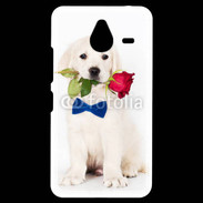 Coque Personnalisée Nokia Lumia 640XL LTE Chiot gentleman