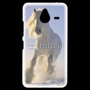 Coque Personnalisée Nokia Lumia 640XL LTE Cheval blanc dans la neige