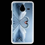 Coque Personnalisée Nokia Lumia 640XL LTE Couple de Cygnes