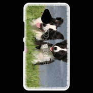 Coque Personnalisée Nokia Lumia 640XL LTE Chien Border Collie noir et blanc