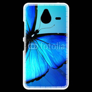 Coque Personnalisée Nokia Lumia 640XL LTE Papillon sur fond bleu