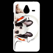 Coque Personnalisée Nokia Lumia 640XL LTE Chien et musique