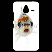 Coque Personnalisée Nokia Lumia 640XL LTE Poisson Silver Koi de face