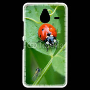 Coque Personnalisée Nokia Lumia 640XL LTE Coccinelle sur une feuille