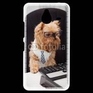 Coque Personnalisée Nokia Lumia 640XL LTE Chien informaticien