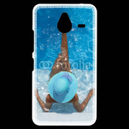 Coque Personnalisée Nokia Lumia 640XL LTE Femme à la piscine
