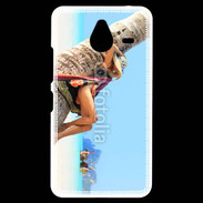 Coque Personnalisée Nokia Lumia 640XL LTE Sieste contre un palmier sur la plage