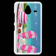 Coque Personnalisée Nokia Lumia 640XL LTE La vie en rose à la plage