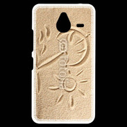 Coque Personnalisée Nokia Lumia 640XL LTE Soleil et sable sur la plage