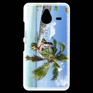 Coque Personnalisée Nokia Lumia 640XL LTE Palmier et charme sur la plage