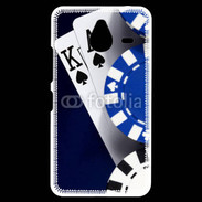 Coque Personnalisée Nokia Lumia 640XL LTE Poker bleu et noir 2