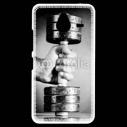 Coque Personnalisée Nokia Lumia 640XL LTE Passion Musculation en noir et blanc