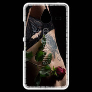 Coque Personnalisée Nokia Lumia 640XL LTE Lingerie et rose rouge