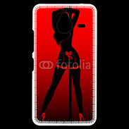 Coque Personnalisée Nokia Lumia 640XL LTE Pole danseuse noir et rouge
