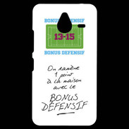 Coque Personnalisée Nokia Lumia 640XL LTE 1 point bonus offensif-défensif Blanc