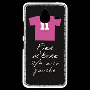 Coque Personnalisée Nokia Lumia 640XL LTE 3/4 aile gauche Bonus offensif-défensif Noir