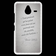 Coque Personnalisée Nokia Lumia 640XL LTE Portrait Ame Gris Citation Oscar Wilde