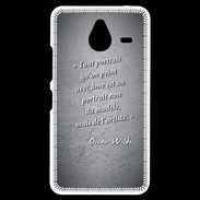 Coque Personnalisée Nokia Lumia 640XL LTE Portrait Ame Noir Citation Oscar Wilde