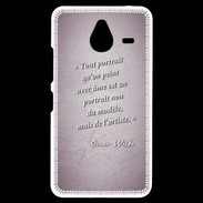 Coque Personnalisée Nokia Lumia 640XL LTE Portrait Ame Rose Citation Oscar Wilde