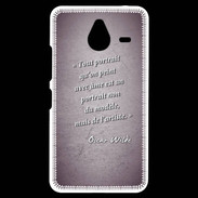 Coque Personnalisée Nokia Lumia 640XL LTE Portrait Ame Violet Citation Oscar Wilde
