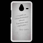 Coque Personnalisée Nokia Lumia 640XL LTE Public génie Gris Citation Oscar Wilde