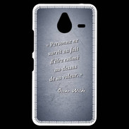 Coque Personnalisée Nokia Lumia 640XL LTE Survie valeur Bleu Citation Oscar Wilde