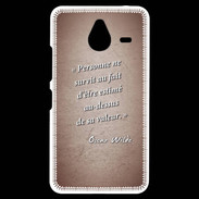 Coque Personnalisée Nokia Lumia 640XL LTE Survie valeur Rouge Citation Oscar Wilde